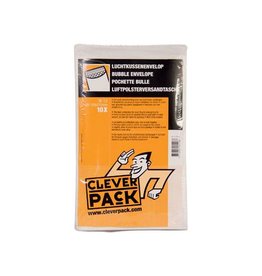 Cleverpack Cleverpack luchtkussenenveloppen, ft 120 x 215 mm, met stripsluiting, wit, pak van 10 stuks