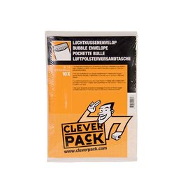 Cleverpack Cleverpack luchtkussenenveloppen, ft 180 x 265 mm, met stripsluiting, wit, pak van 10 stuks