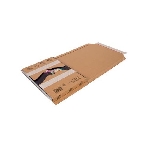 Cleverpack Cleverpack wikkelverpakking uit gkarton 215x305x20 80mm 10st