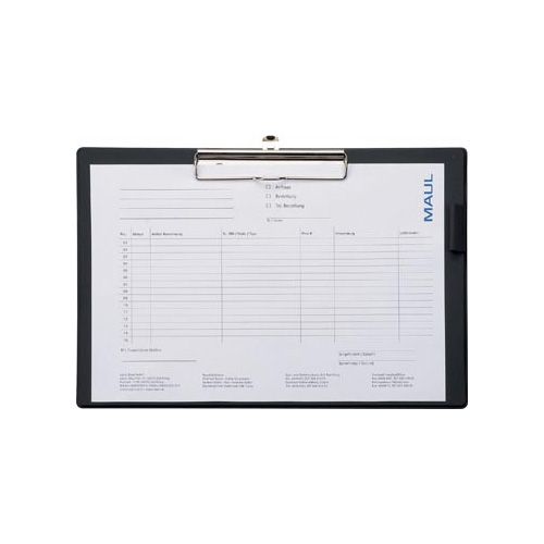 Maul MAUL klemplaat A4 liggend zwart