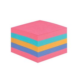 Post-It Super Sticky Post-it Super Sticky Notes kubus, 440 vel, ft 76 x 76 mm, geassorteerde regenboogkleuren