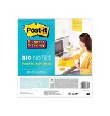 Post-It Super Sticky Post-it Super Sticky Big Notes, 28cmx28cm, blok 30 vel, geel