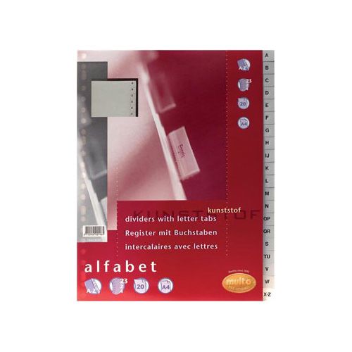 Multo Multo tabbladen voor ft A4, uit PP, set A-Z