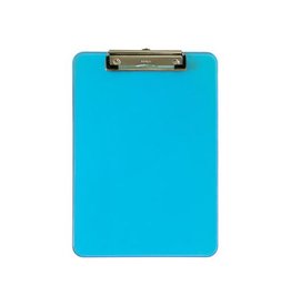 Maul MAUL klemplaat Neon hard kunststof A4 staand blauw transparant