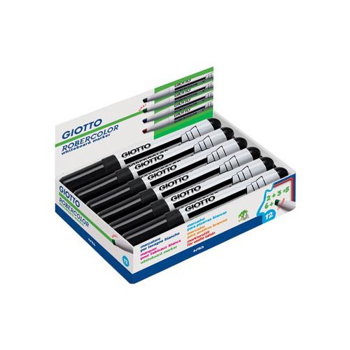 Giotto Giotto Robercolor whiteboardmarker maxi, schuine punt, zwart
