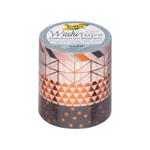 Folia Folia washi tape koper, pak met 4 stuks