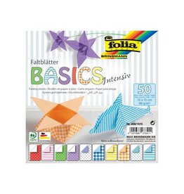 Folia Folia vouwpapier Basic Intensive, ft 15 x 15 cm, pak van 50 vel