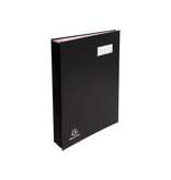 Exacompta Exacompta handtekenmap voor ft 24 x 35 cm, uit karton overdekt met pvc, 20 indelingen, zwart