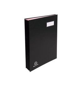 Exacompta Exacompta handtekenmap voor ft 24 x 35 cm, uit karton overdekt met pvc, 20 indelingen, zwart