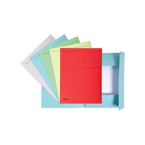 Exacompta Exacompta dossiermap Foldyne ft 24 x 32 cm (voor ft A4), geassorteerde kleuren, pak van 10 stuks