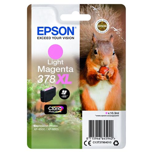 Epson Epson 378XL (C13T37964010) ink light magenta 830p (original)