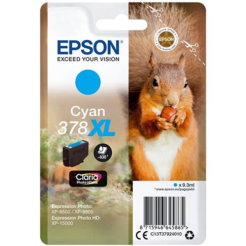Epson Epson 378XL (C13T37924010) ink cyan 830 pages (original)