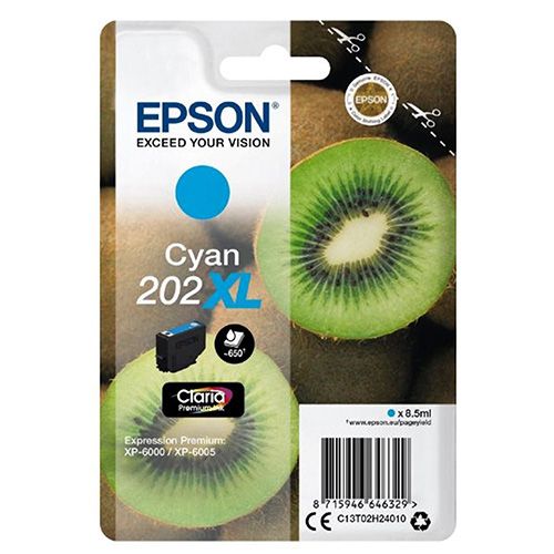 Epson Epson 202XL (C13T02H24010) ink cyan 650 pages (original)