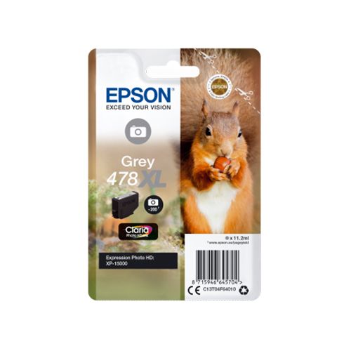 Epson Epson 478XL (C13T04F64010) ink grey 200 pages (original)