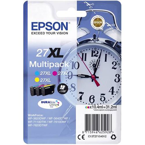 Epson Epson 27XL (C13T27154010) ink c/m/y 3x1100 pages (original)