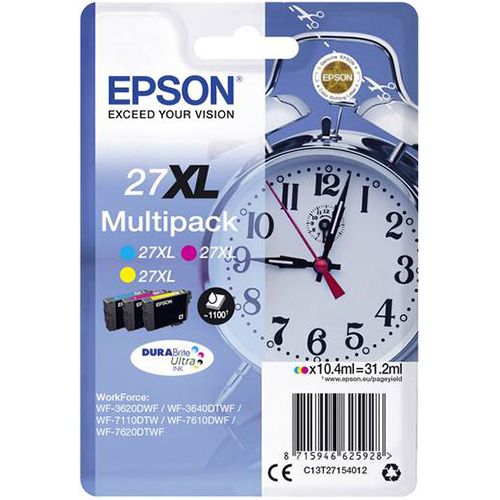 Epson Epson 27XL (C13T27154010) ink c/m/y 3x1100 pages (original)