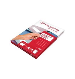 Pergamy Pergamy witte etiketten, ft  38,1 x 21,2, rechte hoeken, pak van 6500 etiketten