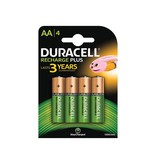 Duracell Duracell oplaadbare batterijen Recharge Plus AA, blister 4st