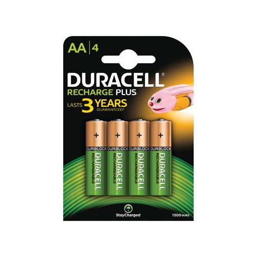 Duracell Duracell oplaadbare batterijen Recharge Plus AA, blister 4st