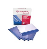 Pergamy Pergamy thermische omslagen A4, 6mm, 100st, lederlook, blauw