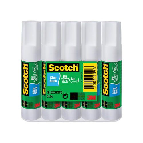 Scotch Scotch plakstift 8 g, pak van 5 stiften