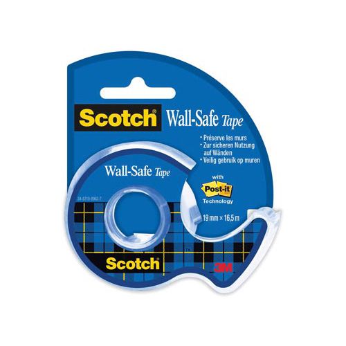 Scotch Scotch Wall-Safe tape ft 19 mm x 16,5 m, op blister