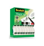 Scotch Scotch Magic Tape plakband ft 19 mm x 33 m, value pack met 24 rollen