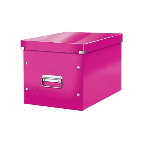 Lang Hoop van muur Leitz Leitz Click & Store kubus grote opbergdoos, roze - ECOTONE