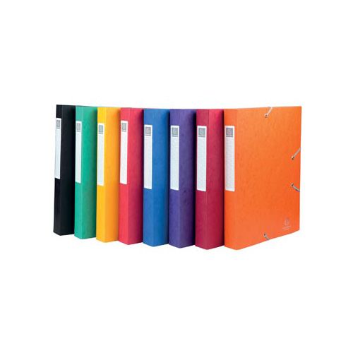 Exacompta Exacompta Elastobo Cartobox rug van 4 cm, geassorteerde kleuren