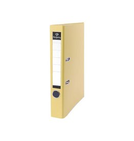Pergamy Pergamy ordner, voor ft A4, uit PP en papier, met beschermrand, rug van 5 cm, geel