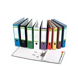 Pergamy Pergamy ordner, voor ft A4, uit Recycolor papier, rug van 5 cm , wit