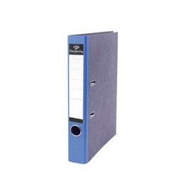 Pergamy Pergamy ordner,  voor ft A4, uit karton, rug van 5 cm, gewolkt blauw