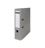 Pergamy Pergamy ordner, voor ft A4, uit PP en papier, met beschermrand, rug van 8 cm, grijs