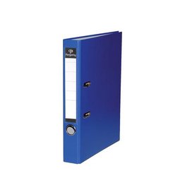 Pergamy Pergamy ordner, voor ft A4, uit PP en papier, met beschermrand, rug van 5 cm, blauw