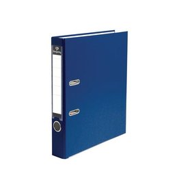 Pergamy Pergamy ordner, voor ft A4, uit PP en papier, met beschermrand, rug van 5 cm, donkerblauw
