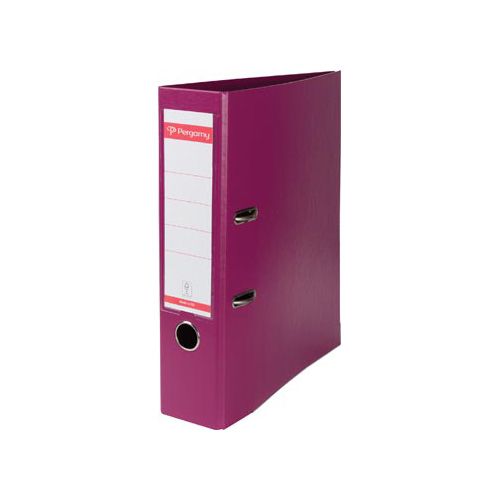 Pergamy Pergamy ordner, voor ft A4, volledig uit PP, rug van 8 cm, paars