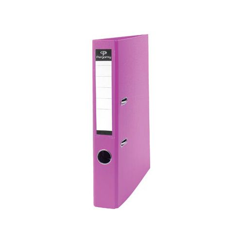 Pergamy Pergamy ordner, A4, uit PP en papier, rug van 5cm, roze