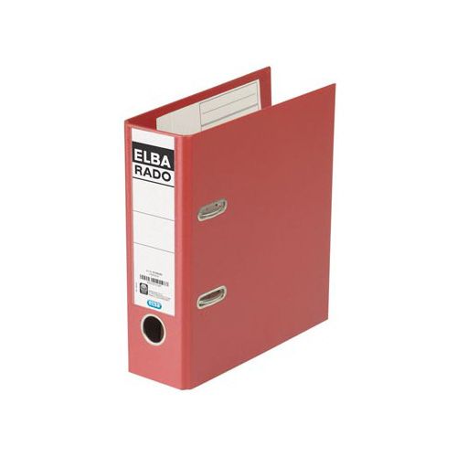 Elba Elba Rado Plast ordner voor ft A5 staand, donkerrood, rug van 7,5 cm