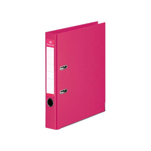Pergamy Pergamy ordner, voor ft A4, volledig uit PP, rug van 5 cm, roze