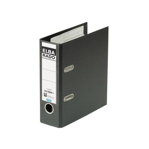 Elba Elba Rado Plast ordner voor ft A5 staand, zwart, rug van 7,5 cm