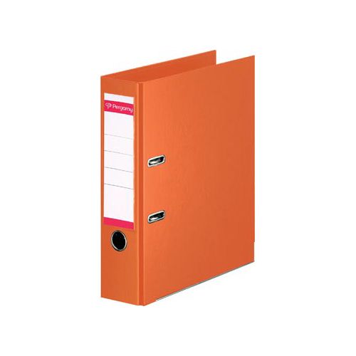 Pergamy Pergamy ordner, voor ft A4, volledig uit PP, rug van 8 cm, oranje