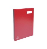 Exacompta Exacompta handtekenmap voor ft 24 x 35 cm, uit karton overdekt met pvc, 20 indelingen, rood
