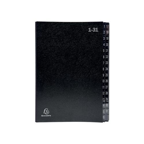 Exacompta Exacompta sorteermap Ordonator 32 vakken met tabs 1-31, zwart