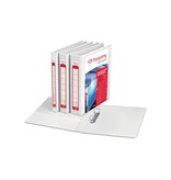 Pergamy Pergamy personaliseerbare ringmap, ft A4, 2 pochettes, 3 insteektassen, 2 D-ringen van 25 mm, wit