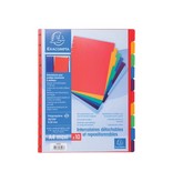 Exacompta Exacompta uitneembare tabbladen voor showalbum met ringen, in gekleurd PP, 10 tabs