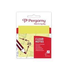 Pergamy Pergamy transparante notes, ft 76 x 76 mm, 50 vel, geel