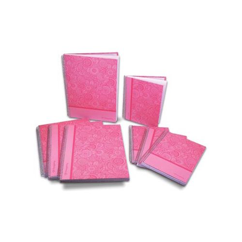 Pergamy Pergamy Mandala notitieboek ft A5, geruit 5 mm, roze