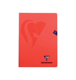 Clairefontaine Clairefontaine schrift mimesys voor ft A4, 80 bladzijden, kaft in PP, geruit 4 x 8, geassorteerde kleuren