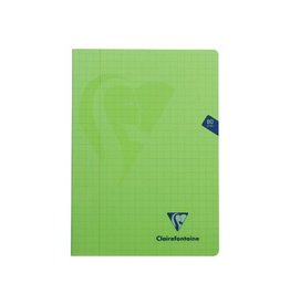 Clairefontaine Clairefontaine schrift mimesys voor ft A4, 80 bladzijden, kaft in PP, geruit 10 mm, geassorteerde kleuren