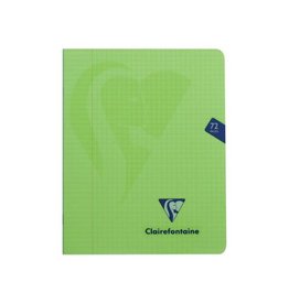 Clairefontaine Clairefontaine schrift mimesys voor ft A5, 72 bladzijden, kaft in PP, geruit 5 mm, geassorteerde kleuren
